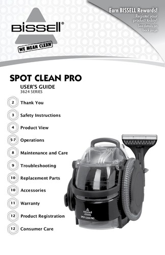 bissell spotclean pro 3624 videos