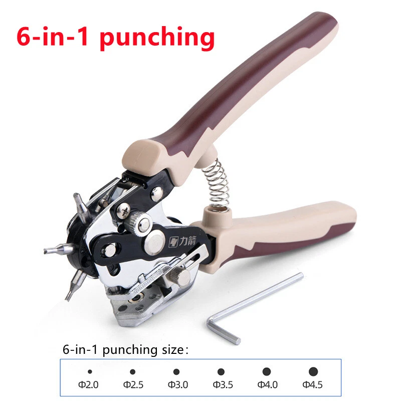 Belt Hole Puncher Leather Hole Punch Tool For Leather Rubber Belts Punch  Tool