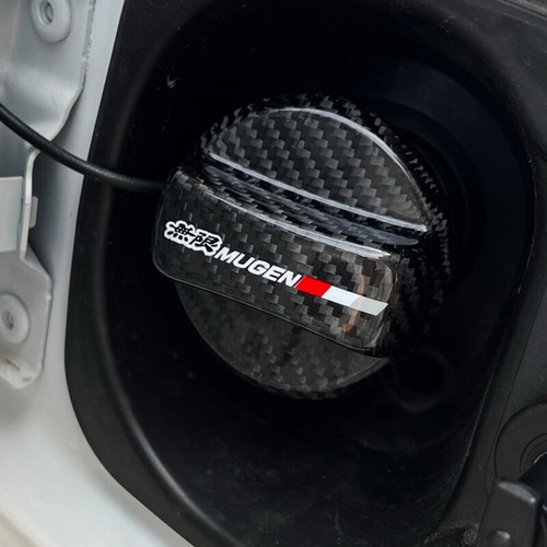 JDM Mugen Carbon Fiber Gas Fuel Cap Cover For Honda Fit GD1 GE6 GE8 FIT GK5 Jazz - Picture 2 of 6