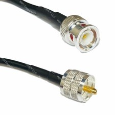 USA-CA LMR240 UF BNC MALE to PL259 UHF MALE Coaxial RF Pigtail Cable