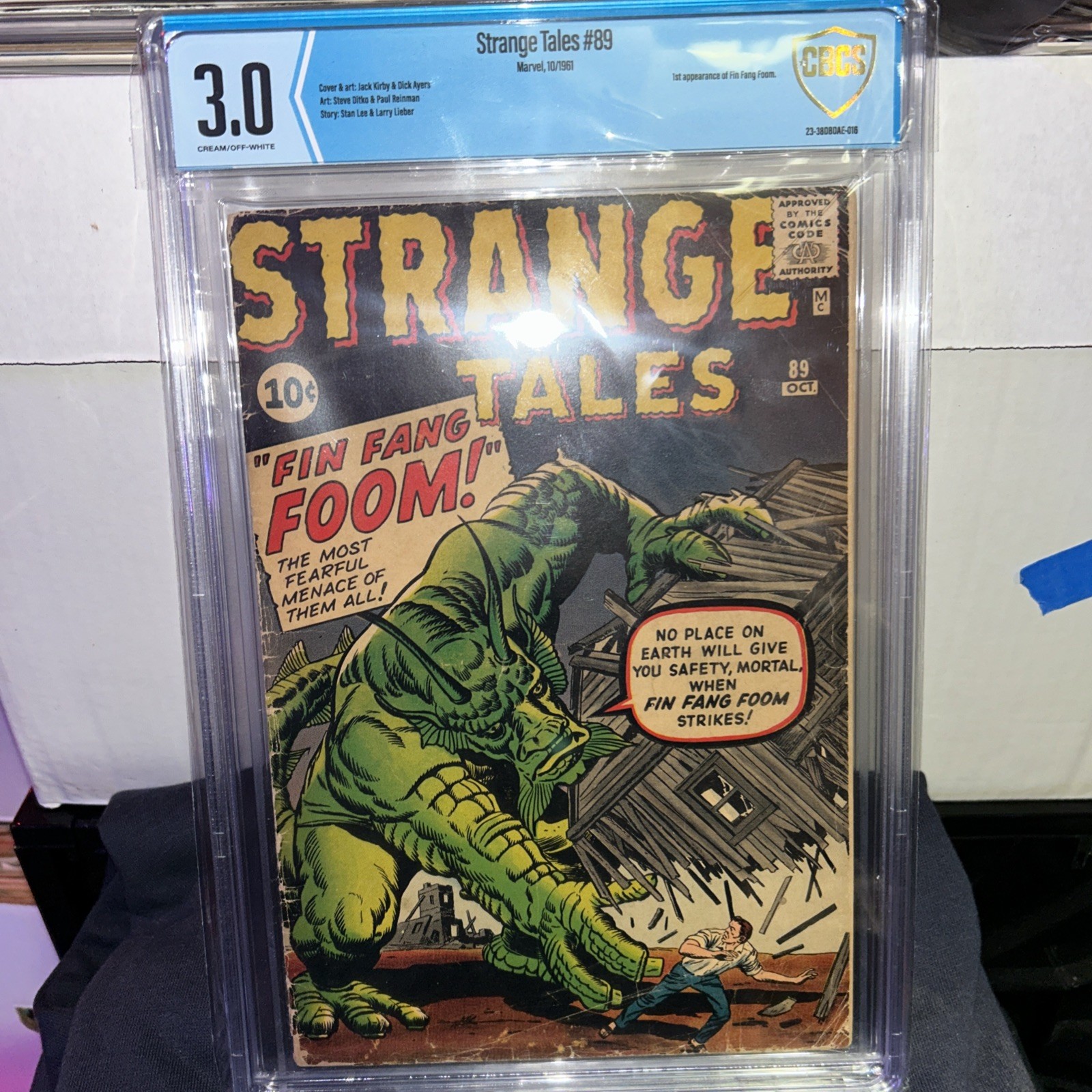 Strange Tales #89 CBCS  3.0 1961 Marvel Comics MCU KEY! 1st app. Fin Fang Foom