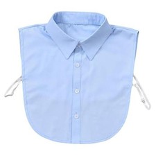 Men's Business Fake Collar Pure Cotton Dickey Collar One Size Casual Blue
