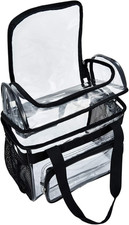 BORMELUN Clear Lunch Bag Heavy-Duty Tote - Double Purse for Work Concert Correct