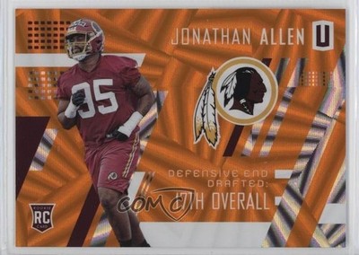 2017 Panini Unparalleled Class of Orange /99 Jonathan Allen #236 Rookie RC 0a4r