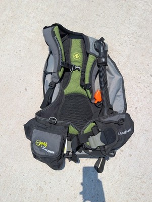 Aqualung Zuma Pro Scuba BCD, ml/lg Green and Black, Good condition