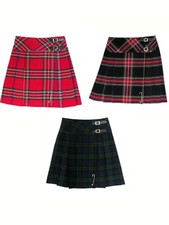 Tartanista Royal Stewart 20 inch Kilt Plaid Goth School Girl Pleated Buckle