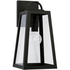 Capital Lighting Fixtures 943711BK OPEN BOX Leighton Outdoor Wall Light Black