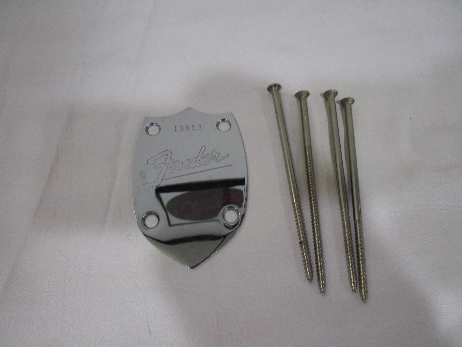 Nice 1966 Fender Palomino Neckplate w/ Screws ---------------------- Cool!