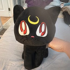 Sailor Moon 12" Seated Luna Plush Stuffed Animal Toy