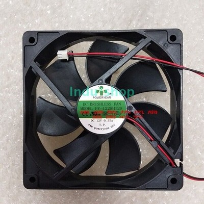 1pc for POWERYEAR PY-1225H12S 12V 0.35A 12CM 12025 cooling fan 2-wire