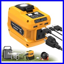 220W Power Inverter Compatible with Dewalt 20V Battery, DC 20V to AC 110V Inv...