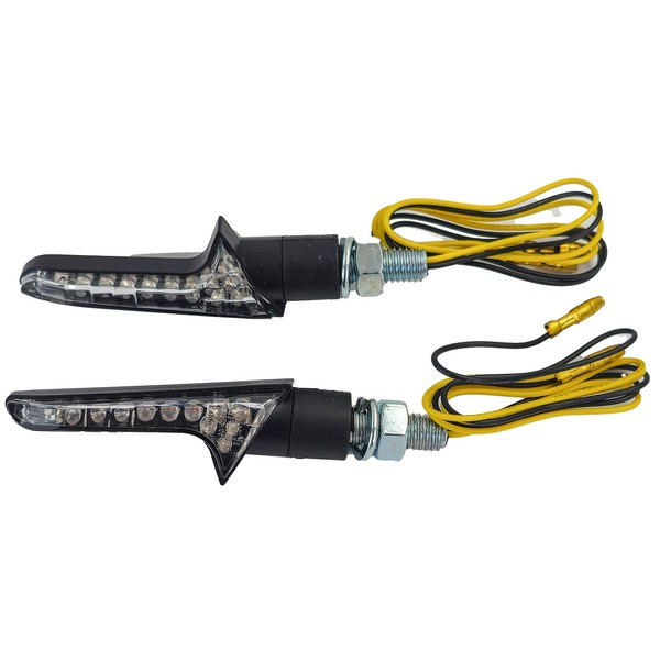 Universal Motorrad Klarglas LED Blinker Set Hook Mit E-PrüFzeichen-image