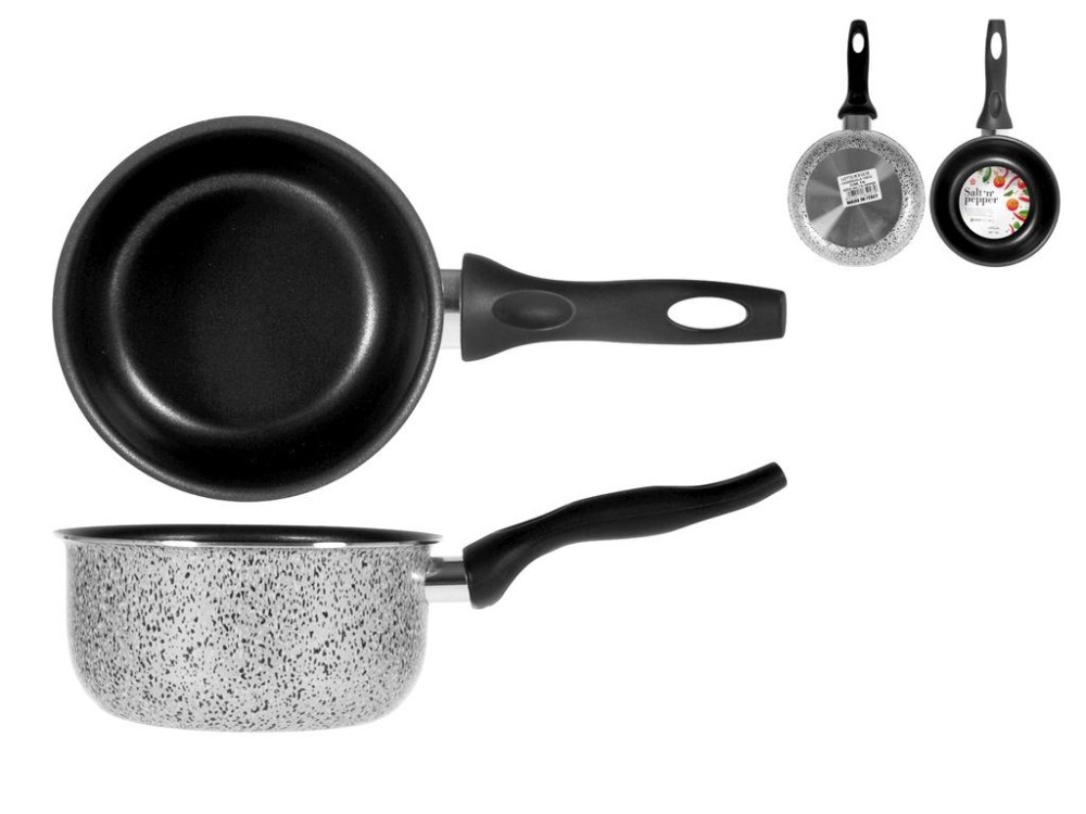 Casserole Home 1 Handle Non-Stick Salt N' Pepper CMS 16
