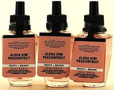 3   Bath & Body Works ALOHA KIWI PASSIONFRUIT Wallflowers Fragrance Oil Refills