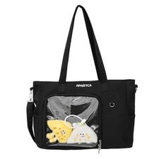 Women Kawaii Crossbody Bag Japanese Aesthetic Clear itabag Anime Pin Display ...