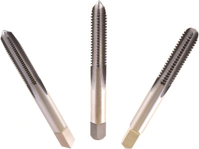 M6X1.0 Hand Thread Taps Set Including Taper+Plug+Bottom HSS M2 Metric Taps Set P