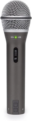 SAMSON Q2U Dynamic USB/XLR Handheld wired Microphone - Model # SAQ2U - Open Box
