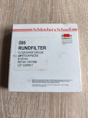 Schleicher & Schuell 595 Rundfilter 100 mm 92 Stück