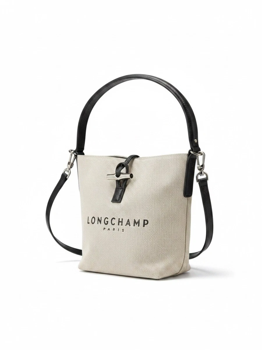 みりゅう　LongChamp ベージュ レザー フラップショルダーバッグ Longchamp ベージュバッグ ＆ ハンドバッグ 女性用 | eBay