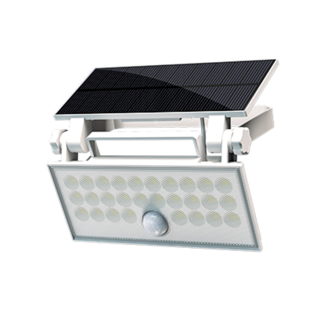 Faretto Solare Esterno 60W FSW304 LED con Sensore Movimento Bianca