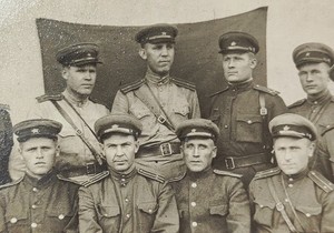 1944 Dated Signed Soviet RKKA Red Army Officers Group Photo WWII USSR