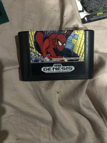 Vintage 1991 Sega Genesis Spiderman Video Game Cartridge Only
