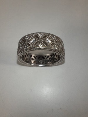 Tacori 925 Sterling Cubic Zirconia Band Ring