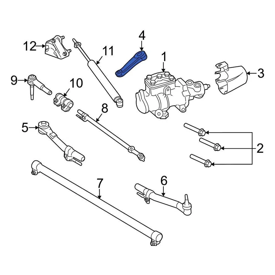 For Ford F-350 Super Duty 2011-2024 Ford PC3Z3590A Front Steering Pitman Arm Foto 2 de 4