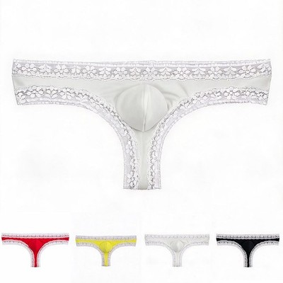 Soft Touch Herren Spitze Tangas G-String Unterwäsche niedrige Taille Ausbuchtun