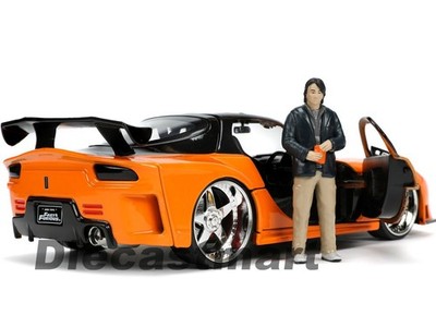 ◆未開封◆Fast＆Furious 1:64 1995 Mazda RX-7 1995 MAZDA RX-7 ORANGE & HAN FIGURE 