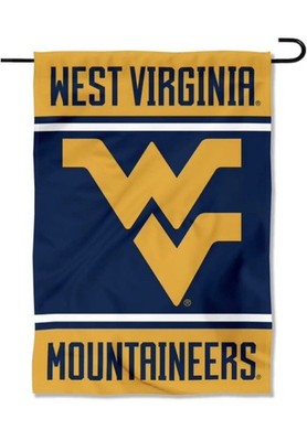 West Virginia Mountaineers  GARDEN FLAG 12  X 18  West Virginia Garden Flag