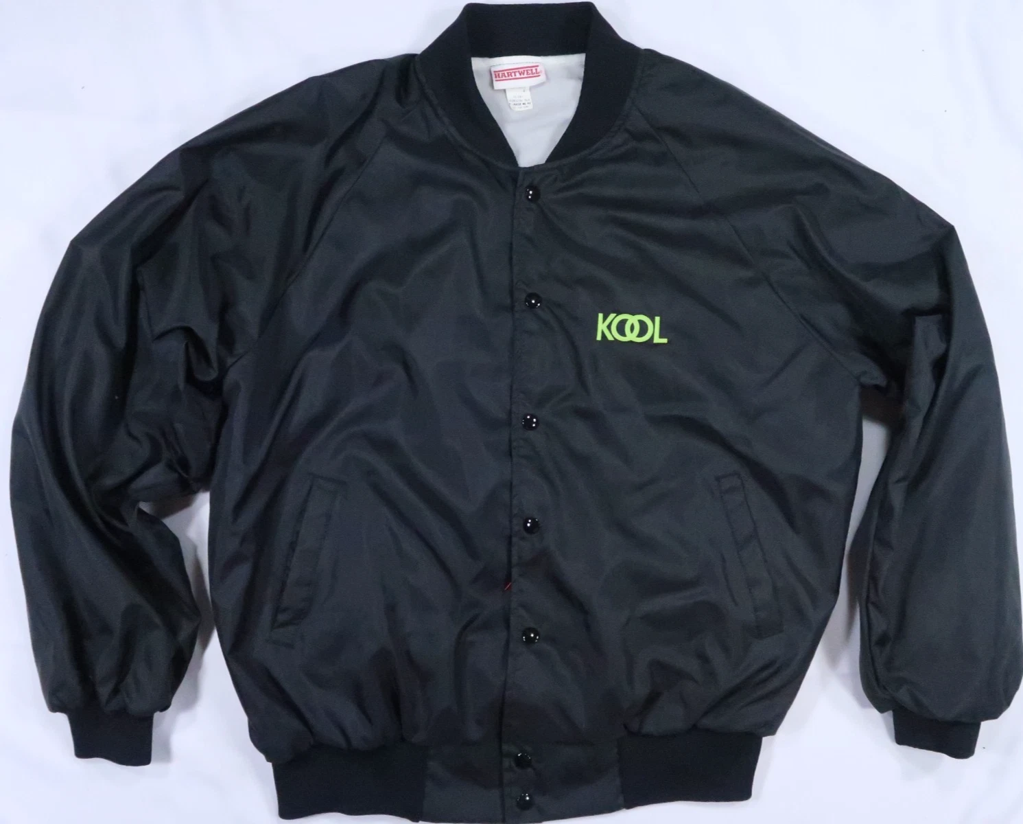 Hartwell sports kool menthol cigarette VTG 1980s 1990s satin bomber jacket XL - product detail image 1