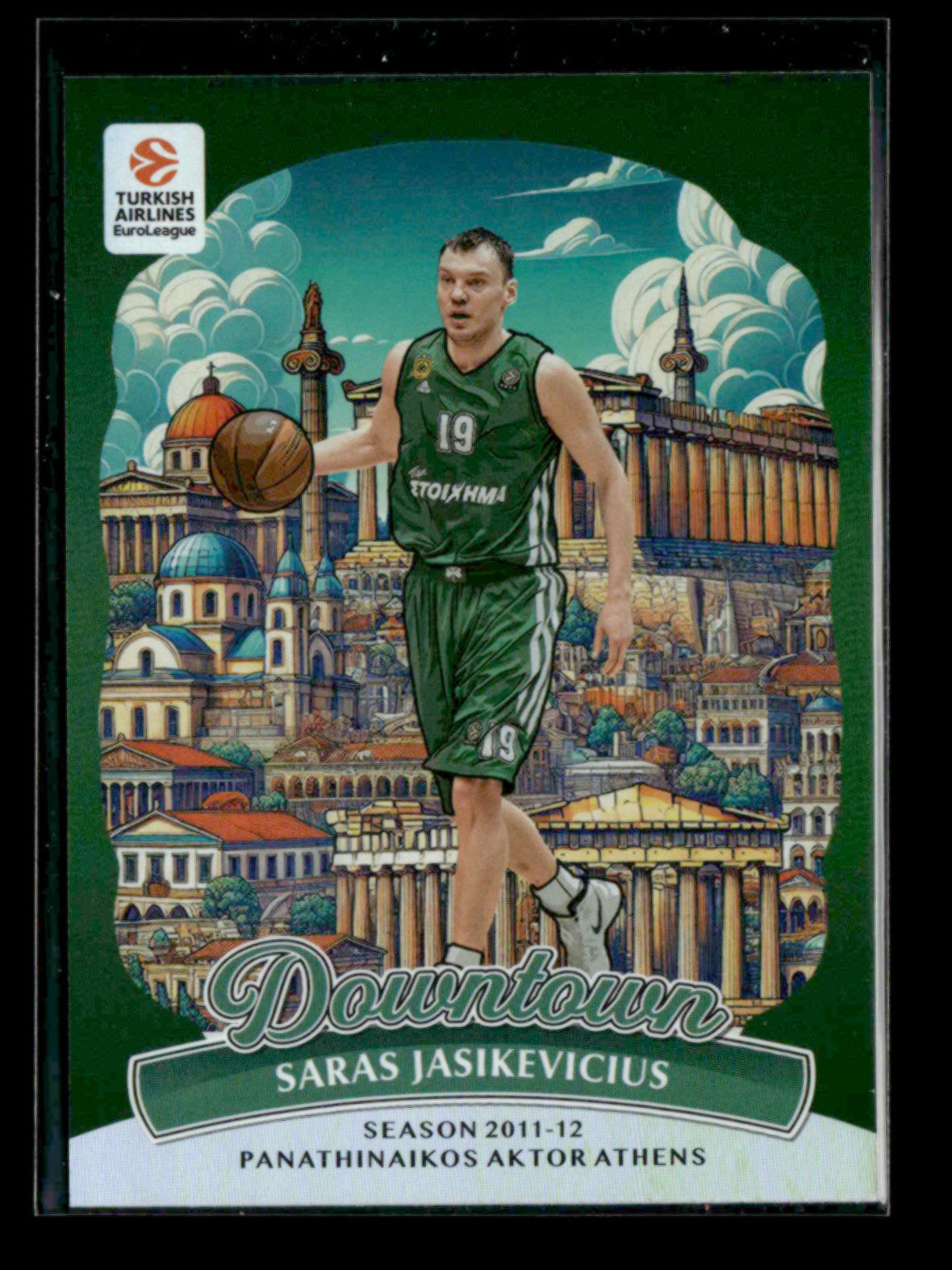 Saras Jasikevicius 2024-25 Panini Donruss Euroleague Basketball Downtown SSP