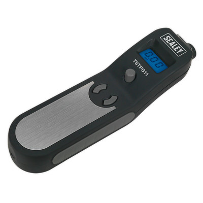 Sealey Digital Tyre Pressure Gauge PSI BAR Tread Depth Work Light, TSTPG11