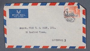MayfairStamps Gold Coast to Liverpool England Air Mail Cover aaz_14845
