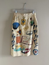 1960 Senior Cords Hand Painted Skirt Vintage Original