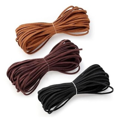 Tenalleys Leather String Suede Cord Leather Cords Rope String for Jewelry