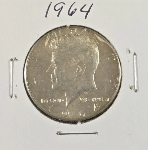 1964 Kennedy Half Dollar 90% Silver Pre-1965 US Coin Circulated XF/AU