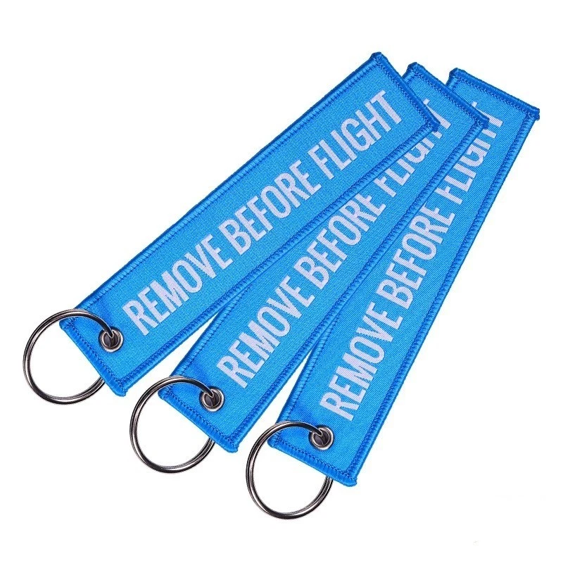 1/2/3Pcs Remove Before Flight Woven Key Chain Special Luggage Label Red Chain Ke - Image 4 of 4