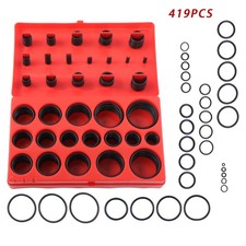 419 PCS Universal O Ring Assortment Set Metric Oil Proof Kit 32 Size O-Ring Case