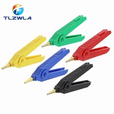 1 Pc Kelvin Gold-Plated Copper Alligator Clip 3.54 in LCR Test Clip