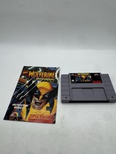 Nintendo SNES Wolverine Adamantium Rage Cartridge And Manual