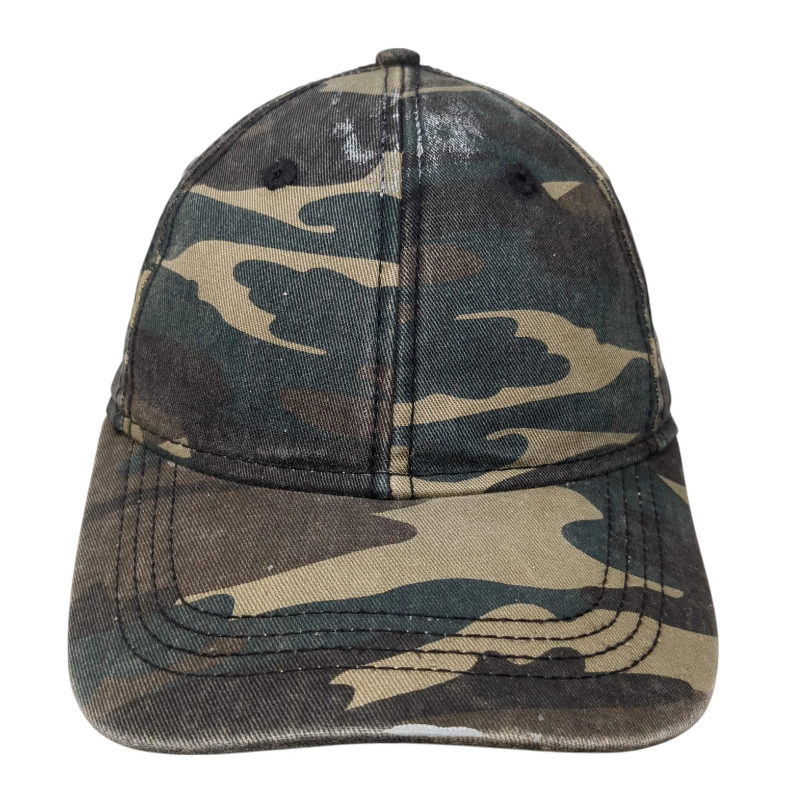 George Strapback Baseball Cap Multicolor One Size Adjustable Camouflage Blank