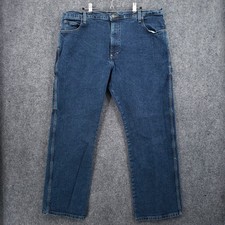 Dickies Jeans Mens 38x32 Blue Carpenter Relaxed Fit Straight Leg Stretch Denim