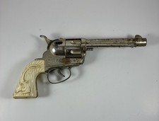 Vintage 1960's Cowboy In Africa Mattel Fanner 50 Cap Gun Antelope Grips