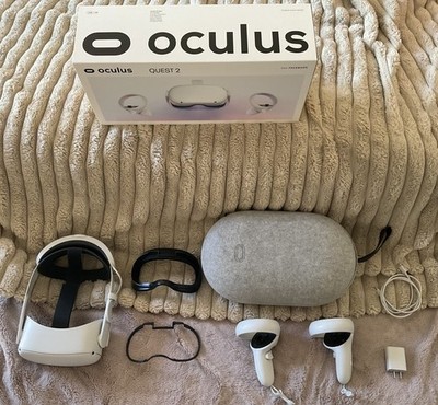 Meta Oculus Quest 2 256GB Bundle + Elite Battery Strap + Official Case + Box