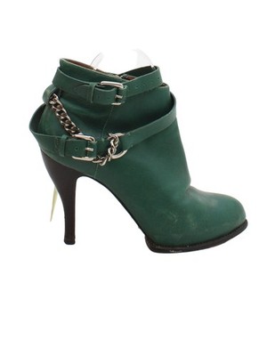 Alexander McQueen Damen Stiefel UK 4 Grün 100% Sonstige Chelsea