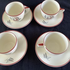 Crown Devon Fielding Miniature Teacups And Saucers