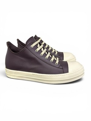 RICK OWENS Mainline LOW TOP SNEAKERS AMETHYST Size 8.5 (41.5)