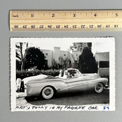 1953 Buick Skylark Photo Art Polly Sieck Tucson AZ 1954 Classic Car Snapshot B&W
